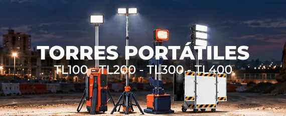 Torre de iluminacion portatil